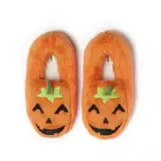 Dearfoams Pumpkin Closed Back Slippers Unisex Orange Cozy Comfort, Size W11/M10