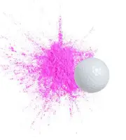Exploding Trick Golf Balls + Gender Reveal Party Gag Gift for Golfers (Pink)
