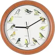 Zqkimzi Retro Birdsong Clock, Animal Sound Clocks, Cuckoo Bird Clocks, Decorative Alarm Clock, Birds Clock for Bedroom, Home Decor Bird, 10-Inch Bird Clocks for Bedroom, Living Room