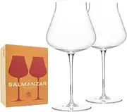 [Big Wine Glasses] Salmanazar Giant Wine Glass - Premium Crystal Wine Glasses Set of 2 - Fits Entire 750 ml Bottle