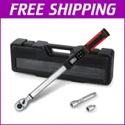 High Accuracy Digital Torque Wrench 1/2" Drive with 9 Preset Values & Storage