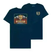 BRIXTON Men's S/S T-Shirt COORS SPRING - Navy - Large - NWT - LAST ONE LEFT