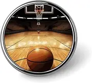 [FZMVSQH] Basketball Printed Round Button Pin Badges Metal Pinback Buttons 1 Inch Pins for Hat Shirt Clothing Bags Decoration, Circular, Aluminum, Circular, Aluminum