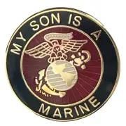 My Son Is A Marine Motorcycle Hat Cap Lapel Pin M-535
