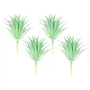 4Pcs Artificial Succulent Plants Unpotted Small Fake Plants Green