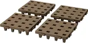 Belca JP-2020BR48 Joint Pallet 7.9 x 7.9 inches (20 x 20 cm), Set of 48, Width 8.1 x Depth 8.1 x Height 2.0 inches (20.7 x 20.7 x 5 cm), Eco Brown, Load Capacity, 661.4 lbs (300 kg), Space Saving,
