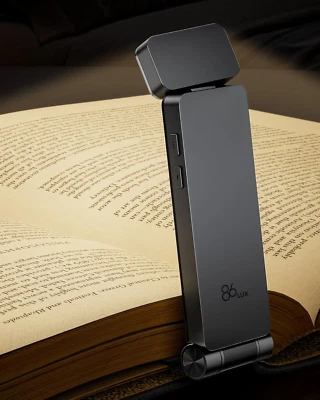 Book Light, Rechargeable Clip-On LED Reading Light - 3 Color Temperatures