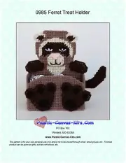 Ferret Treat Holder- Plastic Canvas Pattern or Kit