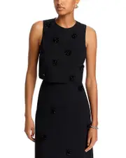 Cinq a Sept Sequin Dot Abbie Top
