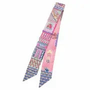 23Aw Hermes Twilly Scarf Super Silk Quest Ribbon H064011S Logo Birkin Horse 2