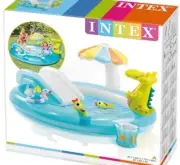 Intex Gator Play Centre Water Toy Pool Inflatable Slide Swim Centre Kids Spray