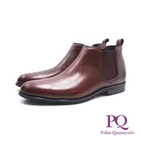 在飛比找PChome24h購物優惠-PQ(男)真皮切爾西短靴 男鞋-棕色