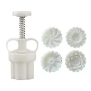 Plastic Material Mooncake Mold 20g Flower Shaped Stamps Moon Cake Moulds for DIY