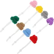 Mini Stylish Hat Set for Small Pets 8pcs Fashionable Snake Hats Adjustable Straps Safe Knitted Pet Headwear for Reptiles for Holiday Dress-up