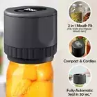 New Mason Jar Vacuum Ever Sealer Electric Kit Automatic Cordless Can↗