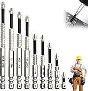 K5 Anti Slip Bit, K5 Impact-Resistant And Non-Slip Bit, Impact Driver Bits Set, High Magnetic Screwdriver Drill Bits Set, Strong Magnetic Durability, For Drywall, Sheetrock, Electric Drills (9pcs)