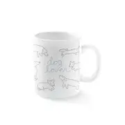 Fringe Studio, Dog Lover Line Art Mug