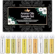 CRYSALIS Aroma Oils - Frankincense, Sweet Orange, Bergamot, Grapefruit, Ylang Ylang, Neroli, Mandarin, Geranium, Tangerine, Jasmine (3ml x 10) for Aroma, Massage