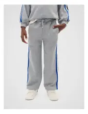 [Seed Heritage] Side Stripe Track Pant in Grey