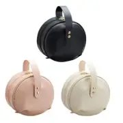 Multi Compartment Underwear Bag for Organized Traveling PU Leather Storage Case