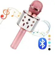 Wireless Bluetooth Karaoke Microphone for Kids Adult Singing, Portable Handheld
