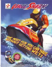 WAVE SHARK Original VIDEO ARCADE GAME MACHINE FLYER Vintage Retro Promo Art
