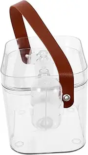 Mipcase Portable Hamster Travel Cage with Water Bottle Clear Plastic Carrier for Small Animals Lightweight and Easy to Clean for Travel and Outdoor Activities Ferret and Hamster Case