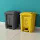 垃圾桶大號商用腳踏式帶蓋黃色分類家用廚房腳踩桶戶外大收納桶