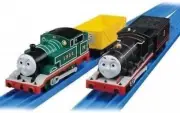 Green Thomas & Black James The First Story set Takara Tomy Plarail Toy NEW Japan