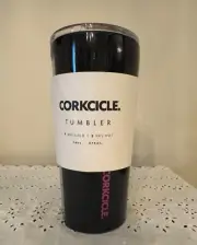 NEW Corkcicle Stainless Steel Tumbler 16 Oz Stardust Black Glitter / Pink VHTF