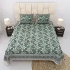Handmade Traditional 244 TC Soft Cotton Super King Floral Flat Bedsheet Decor
