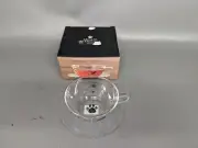 Aderia Ashiato 200ml Round Tea Cup & Saucer Cat Design (N4)