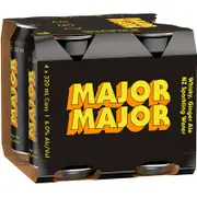 Major Major Whisky Ginger & NZ Sparkling Water Can 320mL