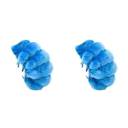 2x Giant Microbe Waterbear Tardigrade Human Biology Soft Plush Stuffed Toy BLU
