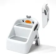Toddler Step Stool,Folding Bathroom Stool,Potty Training Footstool,Non-Slip Ladder,Cartoon Handwashing Steps,for Bathroom,Sink,Bedroom,Kitchen
