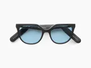 Lucyd Smart Sunglasses | Moonshot Model | Open Ear | Noise Canceling Mics | Voice Assistants Compatible | Narrow Size Chromatic Blue