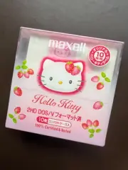 Maxell Hello Kitty 3.5 Inch 2HD Floppy Disk MFHD18KYD.10P Windows Formatted