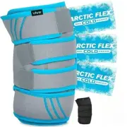 Vive Knee Ice Pack Wrap, Cold/Hot Gel Compression Brace for Arthritis & ACL Pain