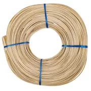 1/4" Flat-Oval Reed # 3 | 1 Pound Coil | Rattan Reed for Basket Weaving and W...