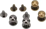 [Generic] Monk Rivet Easy Installation 9x8mm Metal Nail Rivet Studs Copper Material Lightweight (Silver Black Bronze)