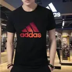 🔥24小時出貨台北現貨🔥ADIDAS 三叶草圆领夏季潮牌純棉T恤短袖男女爆款運動休閒透氣百搭情侶印花圓領上衣T