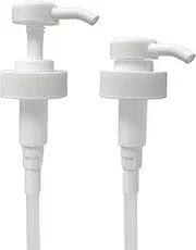 ljdeals 2 Pack 38-400 Pump Dispensers, Leak-Proof, BPA Free, Fits 1 and 1/2 Gallon with 38mm Neck Size Containers, Jugs, Jars for Hand Soap, Shampoo, Laundry Detergent, Sanitizer and More
