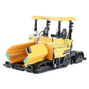 Alloy Diecast Paver Machine Paving Asphalt Highway Construction Truck 1:40 Engineering Vehicle Mode Yellow