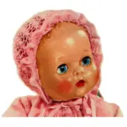 Vintage Doll Knitting Pattern Josephine Lace Wool Set 12"-16" Baby Doll in 3ply