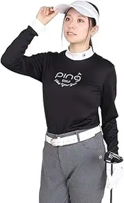 [PING] Pin Apparel 622-4266904 Women's Long Sleeve High Neck Shirt (Smooth Fleece Lining) / Golf Inner Shirt