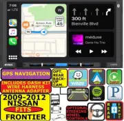 FOR 09-12 NISSAN FRONTIER BLUETOOTH GPS NAV APPLE CARPLAY ANDROID AUTO CAR RADIO