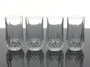 CRISTAL D’ARQUES LONGCHAMP CRYSTAL 10-OZ FLAT TUMBLERS GLASSES – SET OF 4