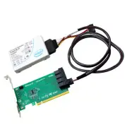 U.2 NVMe SSD SFF8643 to SFF-8639 NVMe U.2 with Cable PCIe x16 Quad Port Adapter