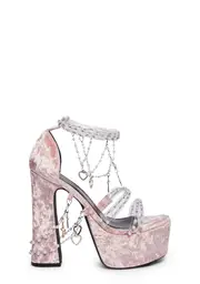 [Sugar Thrillz] Holy Revelation Platform Heels - Pink
