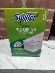 New Swiffer Sweeper Dry Sweeping Pad Floor Cleaner Refills for Dust Mop , 52 CT